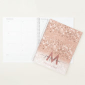 Makeup en ?Hair Monogram Blush Roos Gold Glitter  Planner (Display)