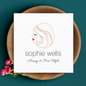 Makeup en Hair Stylist, Lash Girl Vierkante Visitekaartje