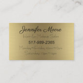 Makeup en Hair Stylist Visitekaartje (Achterkant)