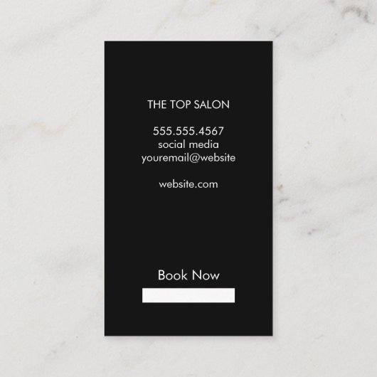 Makeup en Hair Visitekaartje (Achterkant)