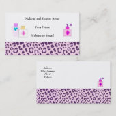 Makeup- en schoonheidsproducten visitekaartje (Voorkant / Achterkant)