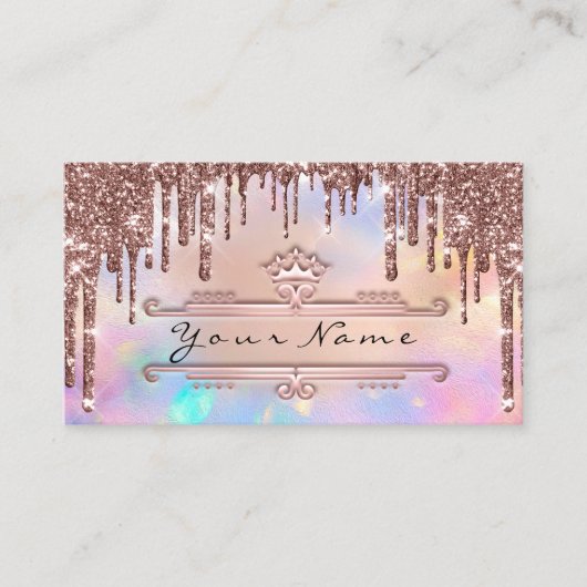 Makeup Event Planner Roos Crown Holograded Crown C Visitekaartje (Voorkant)