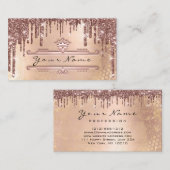 Makeup Event Planner Roos Gold Drids Crown Visitekaartje (Voorkant / Achterkant)