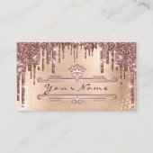 Makeup Event Planner Roos Gold Drids Crown Visitekaartje (Voorkant)