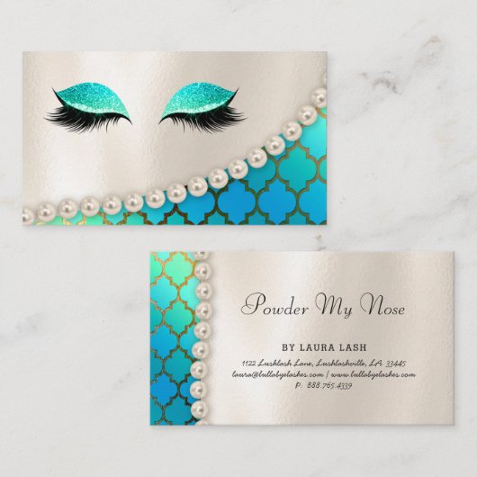 Makeup Eye Lash Lashes Moroccan Visitekaartje (Voorkant / Achterkant)