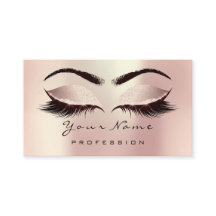 Makeup Eye Lash Pearls Blush Roos Appointment Card