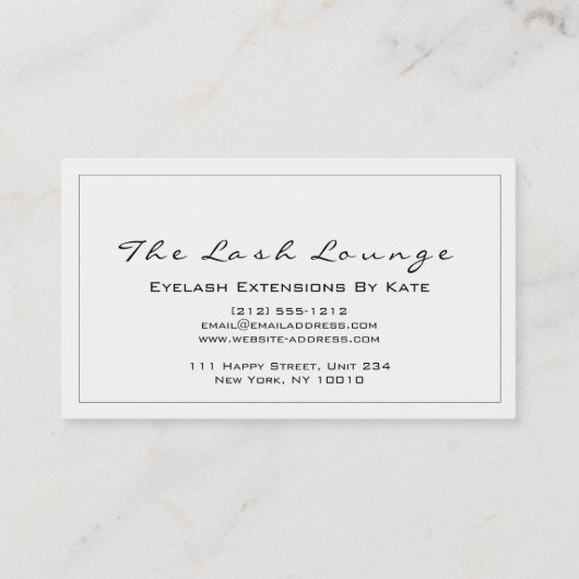 Makeup Eyebrow Beauty Lashes Glitter Gold White1 Visitekaartje (Achterkant)