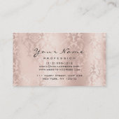 Makeup Eyebrow Eye Lashes Damask Glitter SPA Roze Visitekaartje (Achterkant)