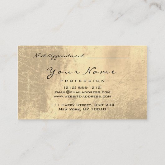 Makeup Eyebrow Eyes Lashes Appointment Card Brows Afsprakenkaartje (Achterkant)