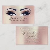 Makeup Eyebrow Eyes Lashes Appointment Card Pearl Afsprakenkaartje (Voorkant / Achterkant)