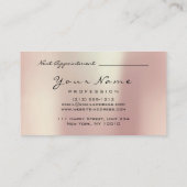 Makeup Eyebrow Eyes Lashes Appointment Card Pearl Afsprakenkaartje (Achterkant)
