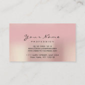 Makeup Eyebrow Eyes Lashes BLUSH Ombre Roos Visitekaartje (Achterkant)