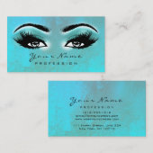 Makeup Eyebrow Eyes Lashes Brown Ocean Lux Visitekaartje (Voorkant / Achterkant)