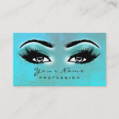Makeup Eyebrow Eyes Lashes Brown Ocean Lux Visitekaartje (Voorkant)