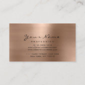 Makeup Eyebrow Eyes Lashes Glitter Gold Chocolade Visitekaartje (Achterkant)