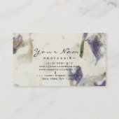 Makeup Eyebrow Eyes Lashes Glitter Gold Paars Visitekaartje (Achterkant)