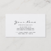 Makeup Eyebrow Eyes Lashes Glitter Gold White Visitekaartje (Achterkant)