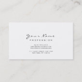 Makeup Eyebrow Eyes Lashes Glitter Hair Logo White Visitekaartje (Achterkant)