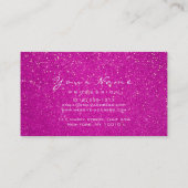 Makeup Eyebrow Eyes Lashes Glitter Hot Pink Gold Visitekaartje (Achterkant)