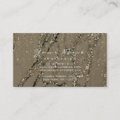 Makeup Eyebrow Eyes Lashes Glitter Marble Gold Visitekaartje (Achterkant)