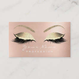 Makeup Eyebrow Eyes Lashes Glitter Roos Glam Visitekaartje