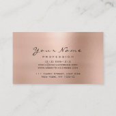 Makeup Eyebrow Eyes Lashes Glitter Roos Gold Lux Visitekaartje (Achterkant)