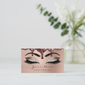 Makeup Eyebrow Eyes Lashes Glitter Roos Gold Wax Visitekaartje (Staand voorkant)