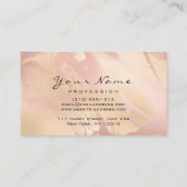 Makeup Eyebrow Eyes Lashes Glitter Roos Marble Visitekaartje (Achterkant)