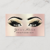 Makeup Eyebrow Eyes Lashes Glitter SPA Champaigne Visitekaartje (Voorkant)