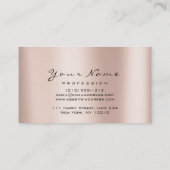 Makeup Eyebrow Eyes Lashes Glitter SPA Gold Pink Visitekaartje (Achterkant)