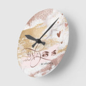 Makeup Eyebrow Eyes Lashes Roos Gold Brush Strokes Ronde Klok (Hoek)