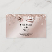 Makeup Eyebrow Eyes Lashes Roos Gold Drivers Busin Visitekaartje (Achterkant)