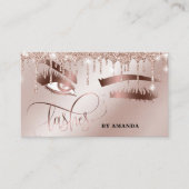 Makeup Eyebrow Eyes Lashes Roos Gold Drivers Busin Visitekaartje (Voorkant)