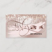 Makeup Eyebrow Eyes Lashes Roos Gold Drivers Visitekaartje (Voorkant)