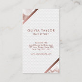 Makeup Eyebrow Eyes Lashes Roos Gold Floral Visitekaartje (Achterkant)