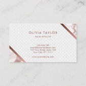 Makeup Eyebrow Eyes Lashes Roos Gold Floral Visitekaartje (Achterkant)