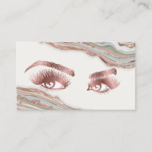 Makeup Eyebrow Eyes Lashes Roos Gold Marble Busine