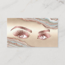Makeup Eyebrow Eyes Lashes Roos Gold Marble Busine