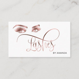 Makeup Eyebrow Eyes Lashes Roos Gold Visitekaartje