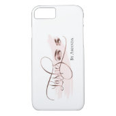 Makeup Eyebrow Eyes Lashes Rose Gold Case-Mate iPhone Case (Achterkant)