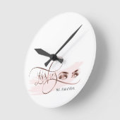 Makeup Eyebrow Eyes Lashes Rose Gold Ronde Klok (Hoek)