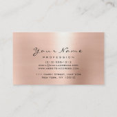 Makeup Eyebrow Eyes Lashes Salon SPA Gold Pink Visitekaartje (Achterkant)