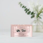 Makeup Eyebrow Hair Green Eyelashes Drift Visitekaartje (Staand voorkant)