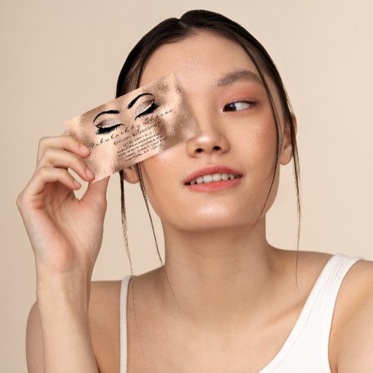 Makeup Eyebrow Lash Glitter Drip Open Sluiten Oogo Visitekaartje