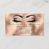 Makeup Eyebrow Lash Glitter Drip Open Sluiten Oogo Visitekaartje (Achterkant)
