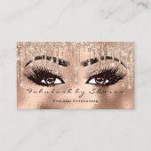 Makeup Eyebrow Lash Glitter Drip Open Sluiten Oogo Visitekaartje (Voorkant)