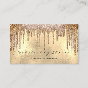 Makeup Eyebrow Lashe Glitter Drift Gold Spark Visitekaartje