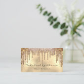Makeup Eyebrow Lashe Glitter Drift Gold Spark Visitekaartje (Staand voorkant)