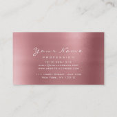 Makeup Eyebrow Lashes Extension Glitter Roos Gold Visitekaartje (Achterkant)