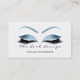 Makeup Eyebrow Lashes Glitter Blue White Black Visitekaartje